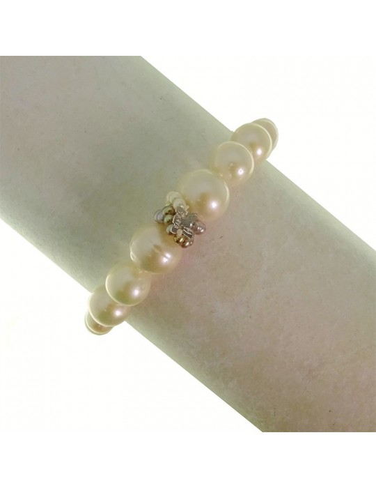 Bracciale Rajola da Donna - Fiaba - Perle Bianche - Dorate - 544191318