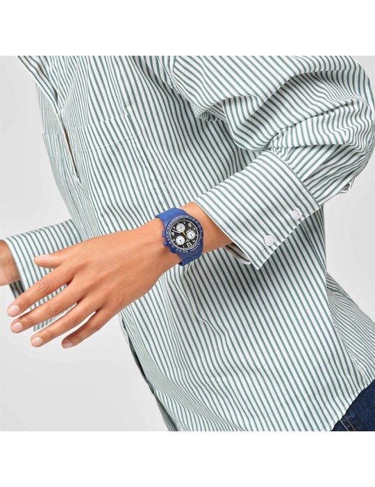 Orologio Swatch - Nothing Basic About Blue - Blu - 42mm - SUSN418