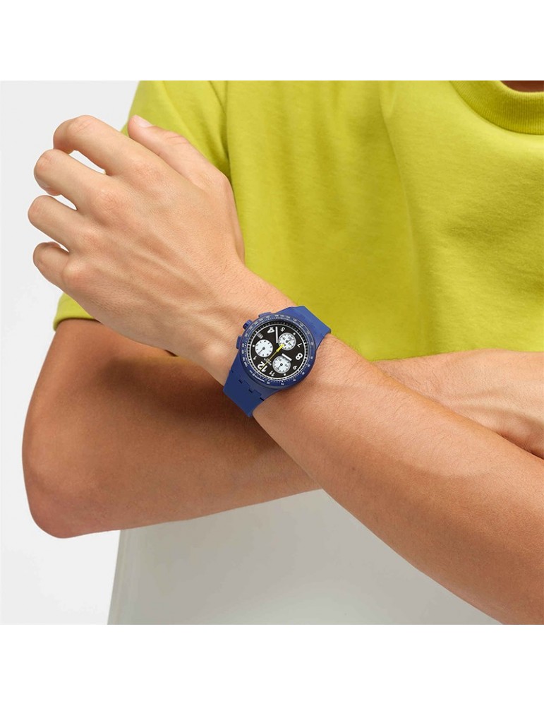Orologio Swatch - Nothing Basic About Blue - Blu - 42mm - SUSN418