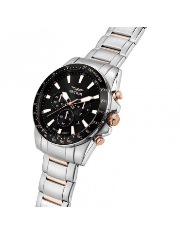 Sector Watch - 450 - Silver - 43mm - Black - Rose Gold - R3273776007 2