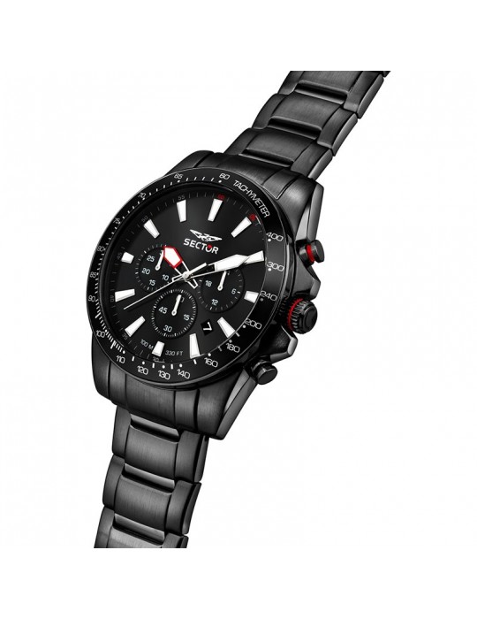 Sector Men's Watch - 450 - Chronograph - 43mm - Black - R3273776006