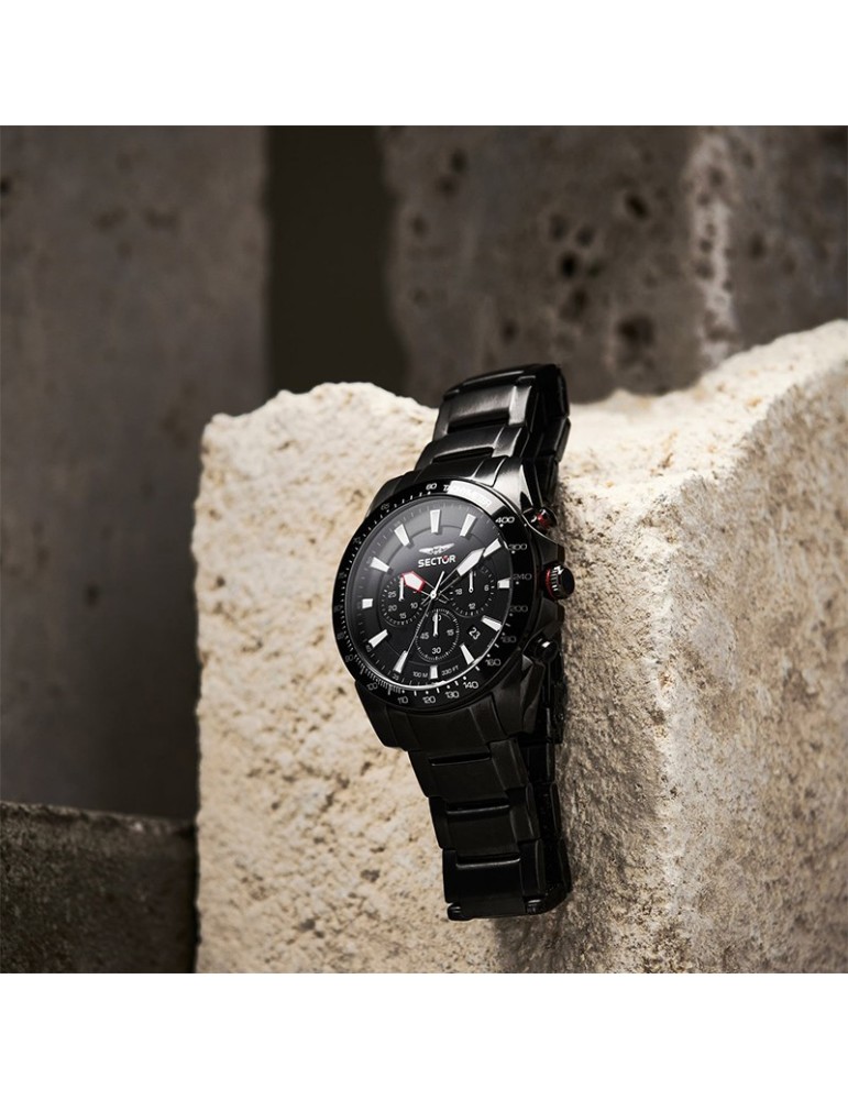 Sector Men's Watch - 450 - Chronograph - 43mm - Black - R3273776006