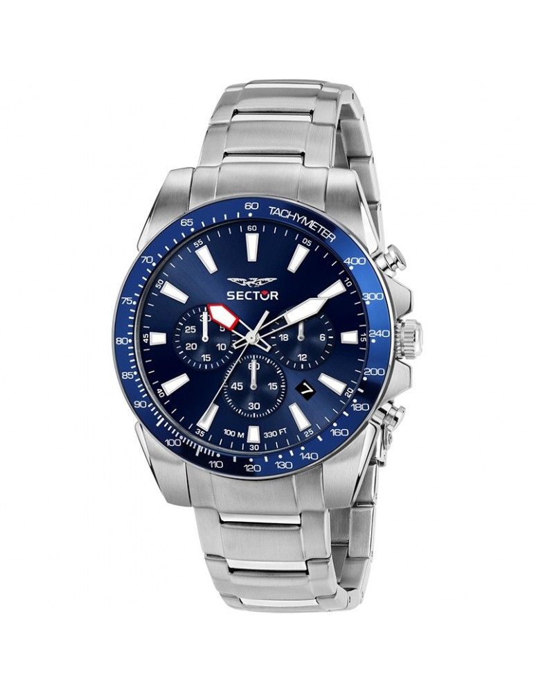 Sector Watch - 450 - Chronograph - Silver - 43mm - Blue - R3273776009