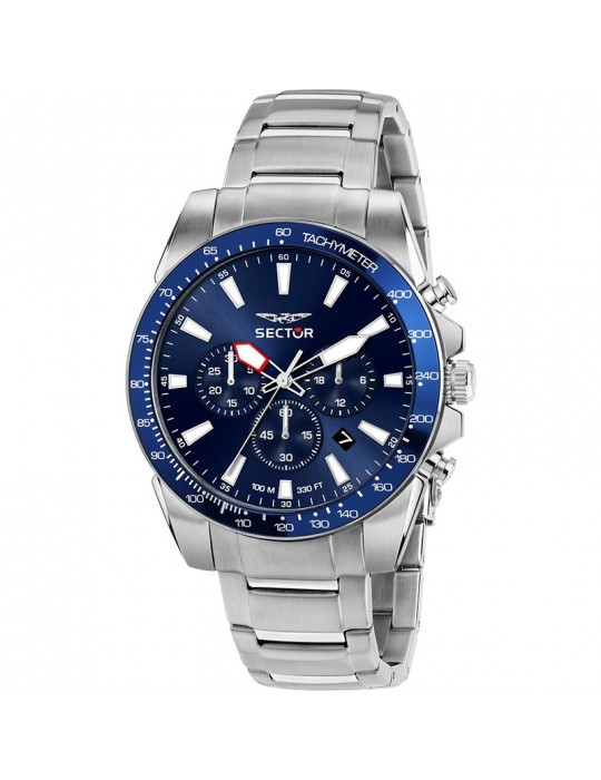 Orologio Sector - 450 - Cronografo - Silver - 43mm - Blu - R3273776009