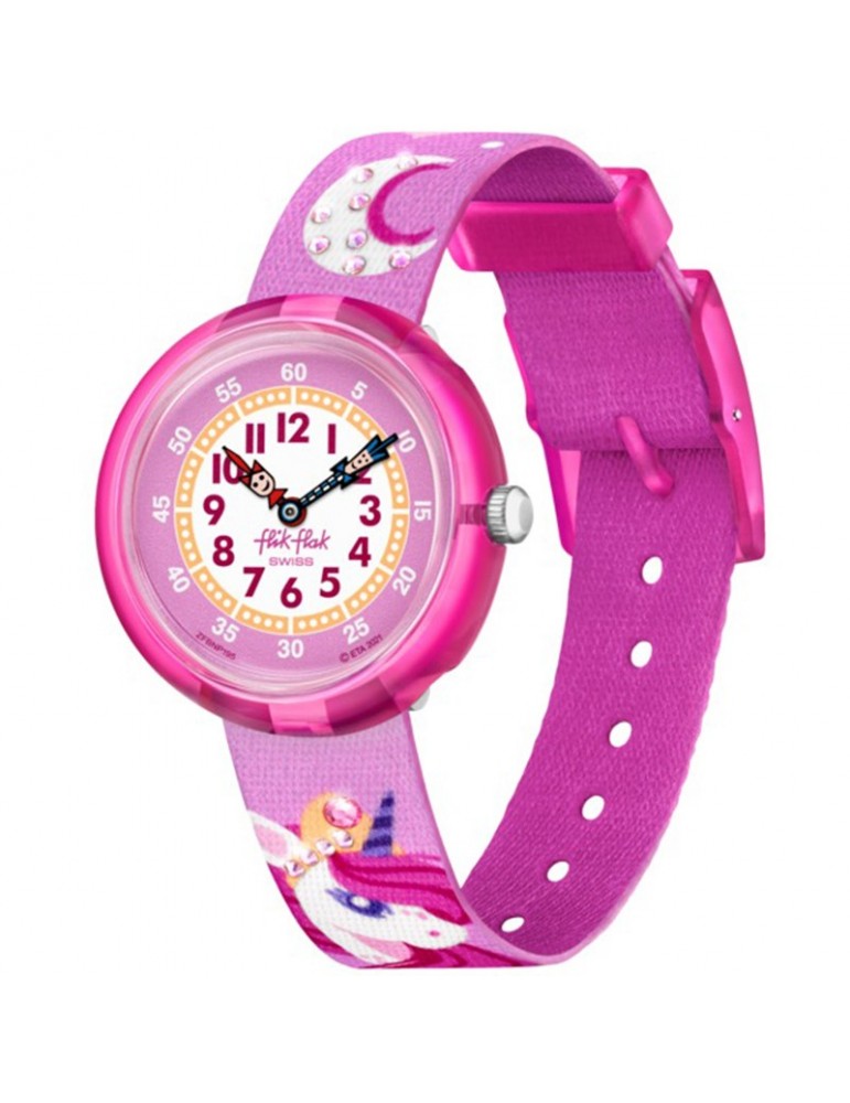 Flik Flak Watch - Dreaming Unicorn - Pink - 32mm - Unicorn-FBNP195