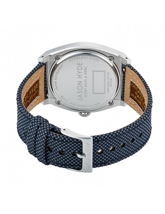 Orologio Jason Hyde - Lunatico - PET - Blu - 40mm-Grigio Scuro-JH41001