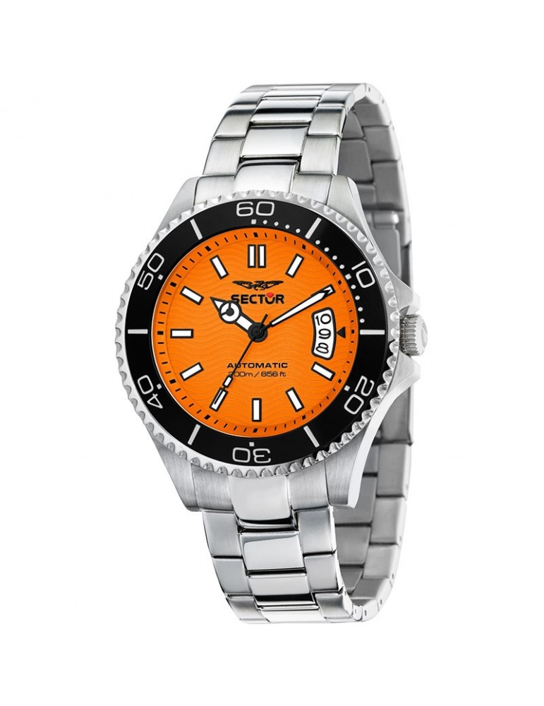 Orologio Sector 230 Automatico Silver-43mm-Arancione-R3223161012