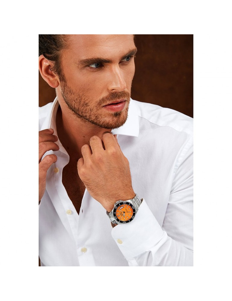 Sector Watch - 230 - Automatic - Silver-43mm-Orange-R3223161012