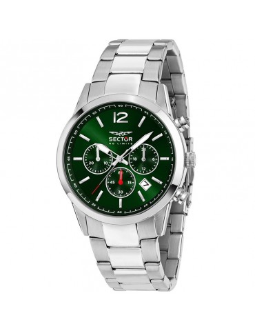 Sector Watch - 660 - Chronograph - Silver - 42mm - Green-R3273617001