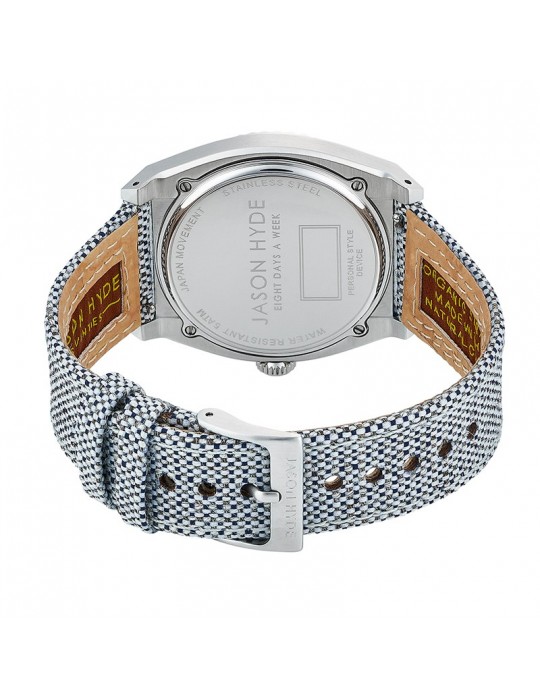 Orologio Jason Hyde - Lunatico - Blu Bianco - 40mm- Argento - JH41007
