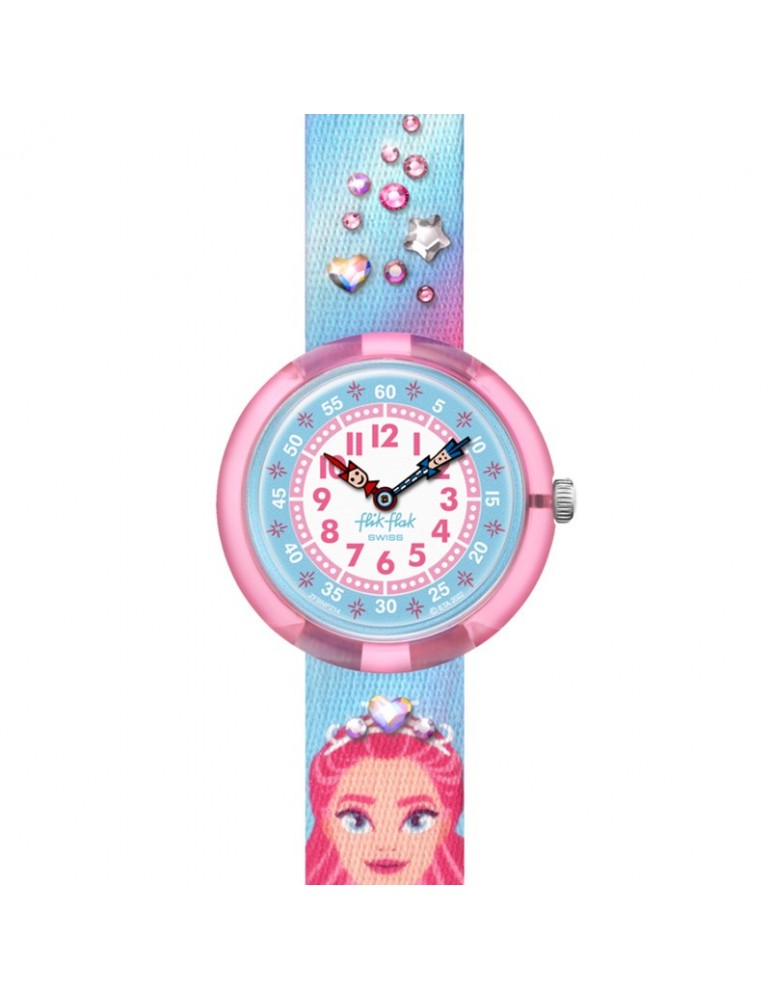 Flik Flak Watch - Sparkle Kingdom - Pink - 32mm-Princess-FBNP214