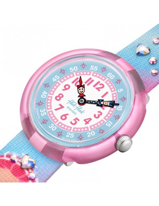 Flik Flak Watch - Sparkle Kingdom - Pink - 32mm-Princess-FBNP214