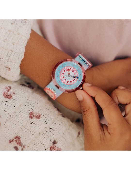 Orologio Flik Flak - Sparkle Kingdom - Rosa - 32mm-Principessa-FBNP214