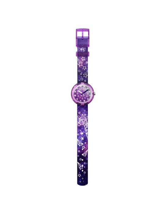 Orologio Flik Flak - Giraxius - Solo Tempo -Viola-32mm-Giraffa-FPNP080