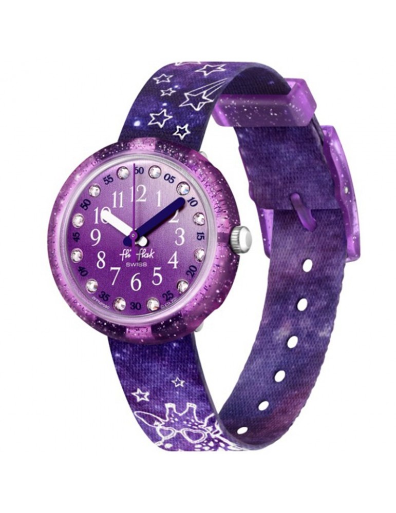 Orologio Flik Flak - Giraxius - Solo Tempo -Viola-32mm-Giraffa-FPNP080
