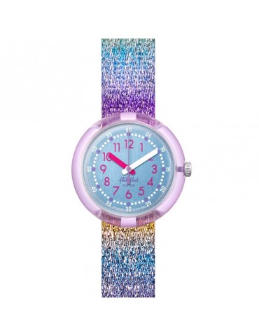 Flik Flak Watch - Shine in Rainbow - Rainbow - 32mm - Blue-FPNP128