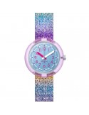 Orologio Flik Flak - Shine in Rainbow - Arcobaleno - 32mm -Blu-FPNP128