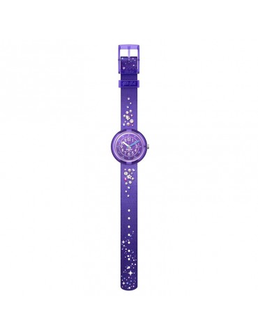 Flik Flak Watch - Stargazing - Purple -32mm-Stars-Crystals-FPNP139 2