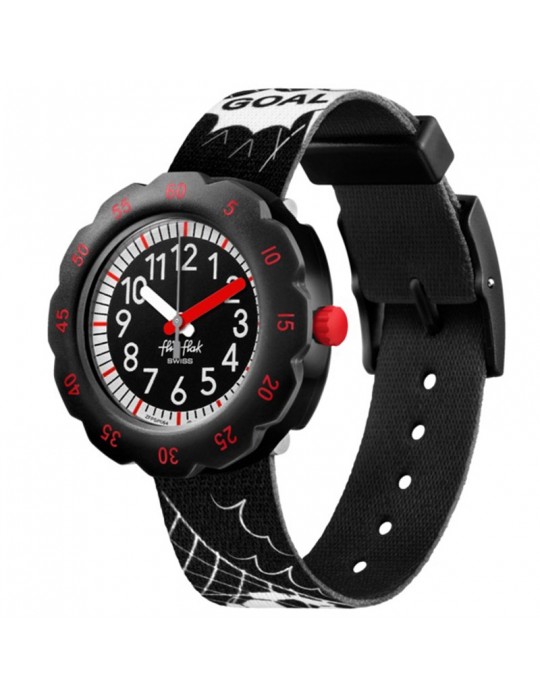 Orologio Flik Flak - GOAL! - Nero - 35mm - Pallone - FPSP064
