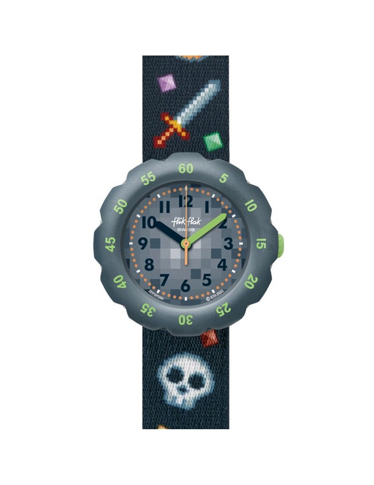 Orologio Flik Flak - Gaming World - Grigio - 35mm -Videogiochi-FPSP066