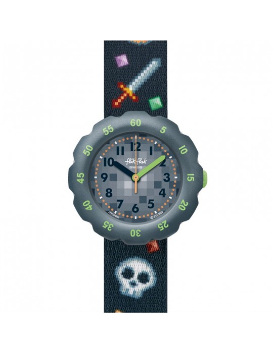 Orologio Flik Flak - Gaming World - Grigio - 35mm -Videogiochi-FPSP066