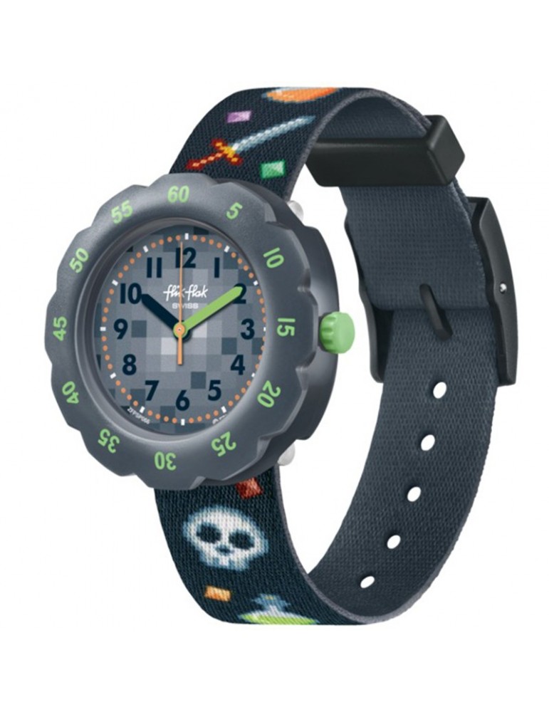 Orologio Flik Flak - Gaming World - Grigio - 35mm -Videogiochi-FPSP066