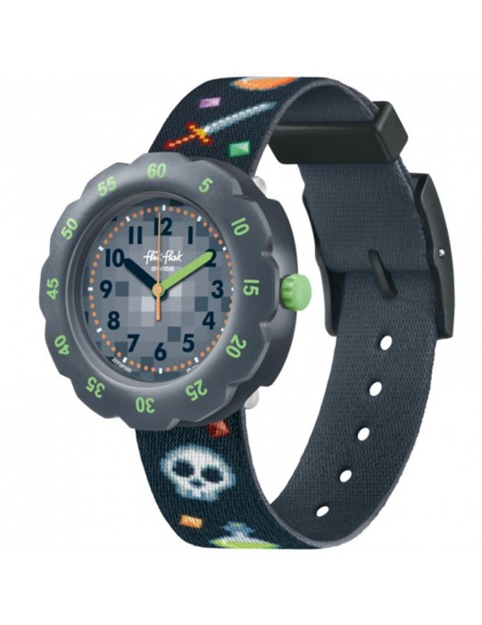 Orologio Flik Flak - Gaming World - Grigio - 35mm -Videogiochi-FPSP066