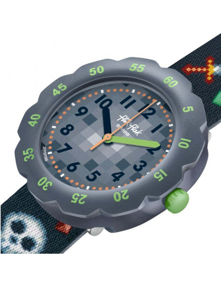 Orologio Flik Flak - Gaming World - Grigio - 35mm -Videogiochi-FPSP066