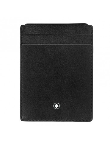 Montblanc Wallet - Meisterstück in Black Leather with 4 Compartments and Document Holder - 0