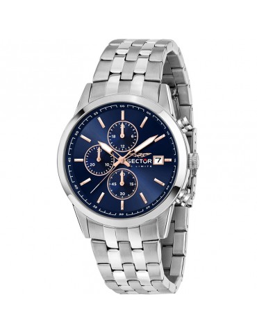 Sector Watch - 660 - Silver - 42mm - Blue - Rose Gold - R3273617005