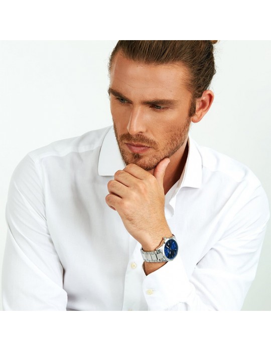 Orologio Sector da Uomo - 660 -  Silver - 41mm - Blu - R3253517028