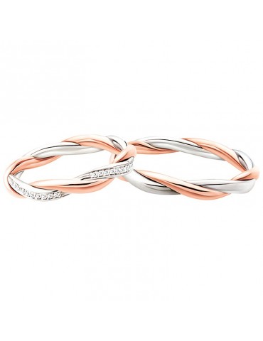 Fede Polello in Oro Rosa e Oro Bianco da Donna - 0