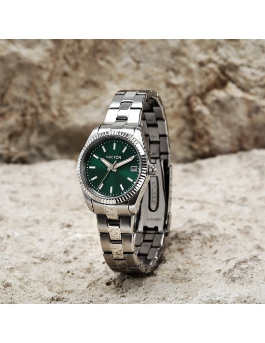Orologio Sector da Donna - 240 - Silver - 32mm - Verde - R3253240508
