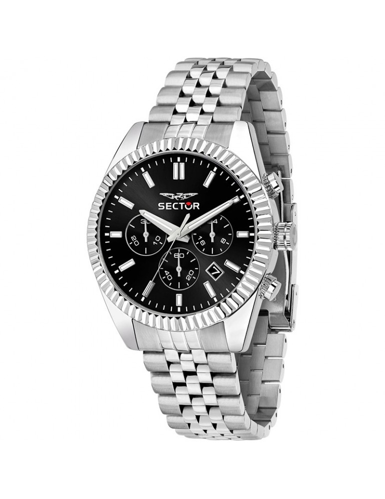 Orologio Sector 240 Cronografo Silver 41mm Nero -R3273640001