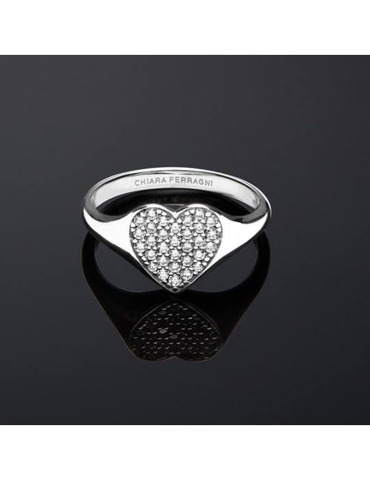 Chiara Ferragni Ring - Signet - Silver - Heart - J19AXD10014