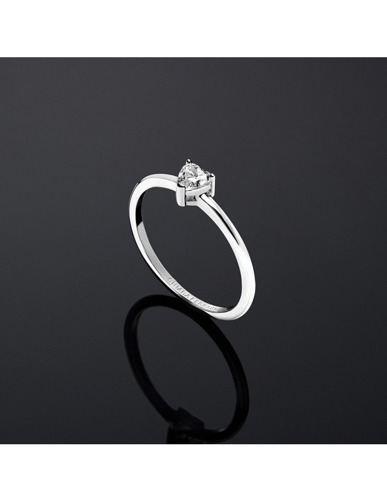 Anello Chiara Ferragni - Solitario-Argento-Cristallo-Cuore-J19AXD11014