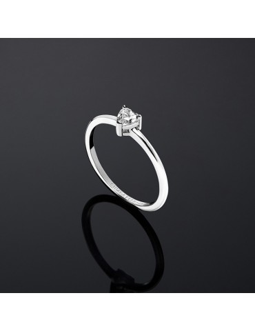 Chiara Ferragni Ring - Solitaire-Silver-Crystal-Heart-J19AXD11016