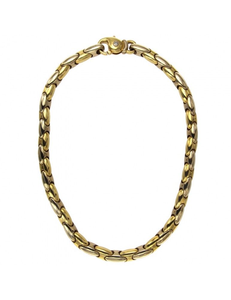 Collana Chimento - Bamboo - Oro Bianco - Oro Giallo 18 carati 45 cm - 1G00331ZB2450