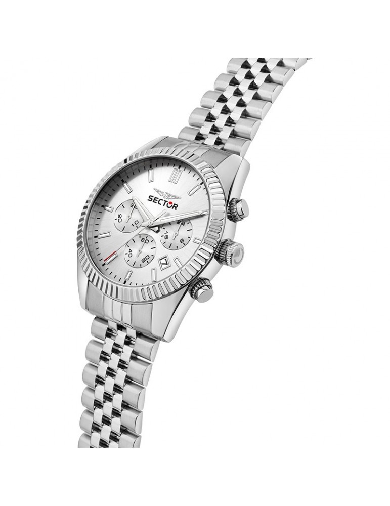Sector Watch - 240 - Chronograph - Silver - 41mm - White - R3273640001
