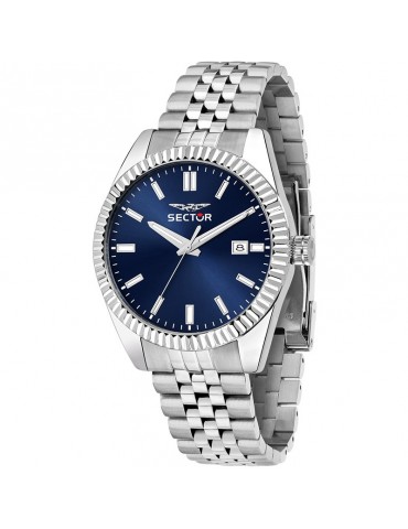 Sector Men's Watch - 240-Time and Date-Silver-41mm-Blue-R3253240013