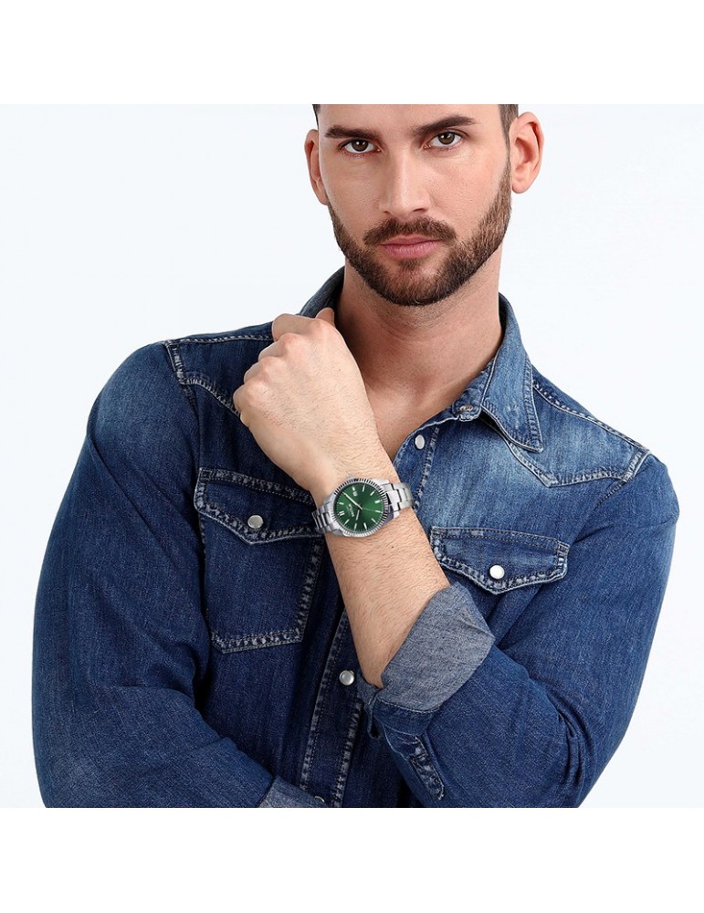 Orologio Sector da Uomo - 240 - Silver - 41mm - Verde - R3253240048