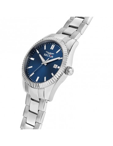 Orologio Sector - 240 - Tempo e Data - Silver - 41mm-Blu-R3253240049 2