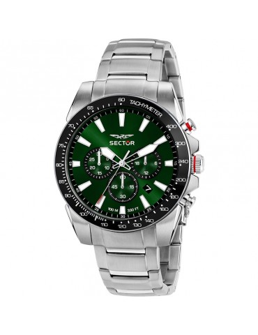 Sector Watch - 450 - Chronograph - Silver - 43mm - Green-R3273776010