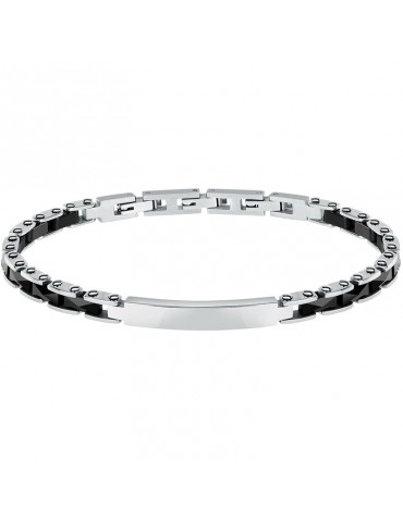 Sector Bracelet - Ceramic - 316L Steel - Plates - Black Elements - SAFR35