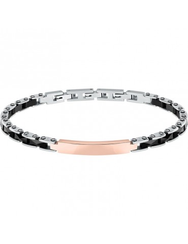Bracciale Sector - Ceramic - Acciaio 316L - Targa Rosata - SAFR36
