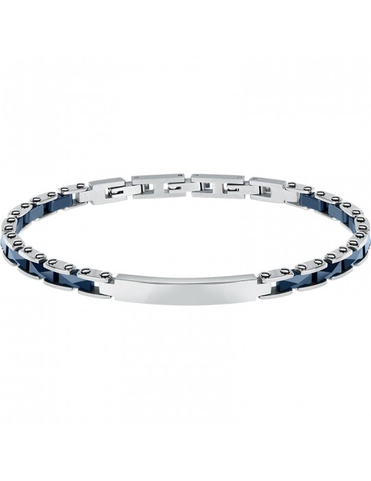 Sector Bracelet - Ceramic - 316L Steel - Blue Plates - Elements-SAFR37