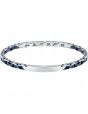 Bracciale Sector - Ceramic - Acciaio 316L -Targhe-Elementi Blu -SAFR37