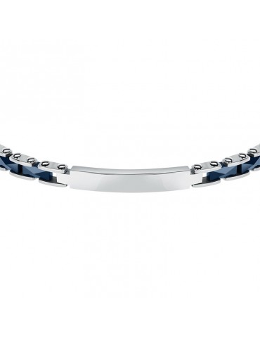 Sector Bracelet - Ceramic - 316L Steel - Blue Plates - Elements-SAFR37 2