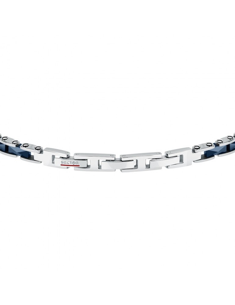Sector Bracelet - Ceramic - 316L Steel - Blue Plates - Elements-SAFR37