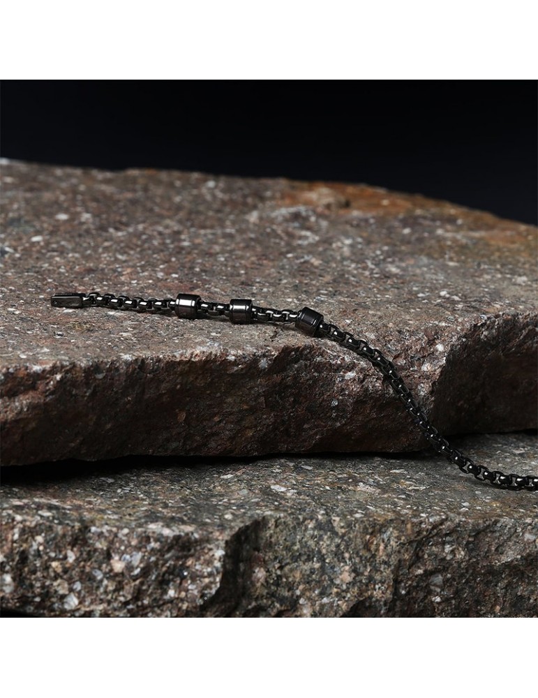 Sector Bracelet - Premium - 316L Steel - IP Metal Gun - SAVK08